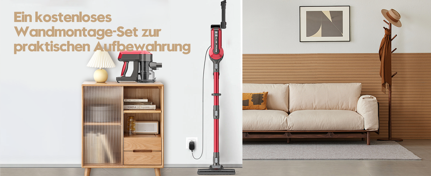 Бездротовий пилосос Akitas V10: 30V, 450W, до 50 хв роботи, 3 режими, для дому та тварин. Безщітковий двигун, Li-Ion акумулятор