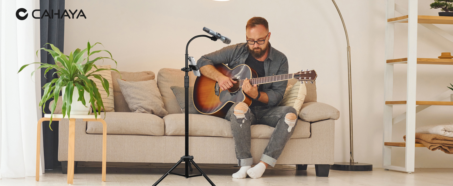 Підставка для мікрофона 2-в-1 з кріпленням для телефону та трьома кліпсами для мікрофону - CY0311