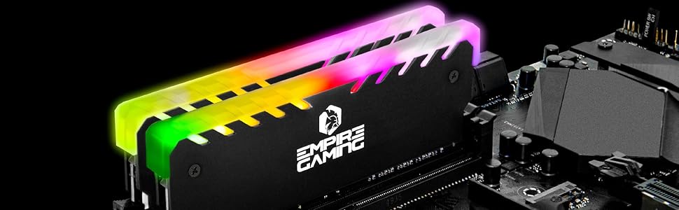 Кулер для ПК Empire Gaming Guardian з RGB підсвічуванням - тиха охолодження для процесора Intel та AMD