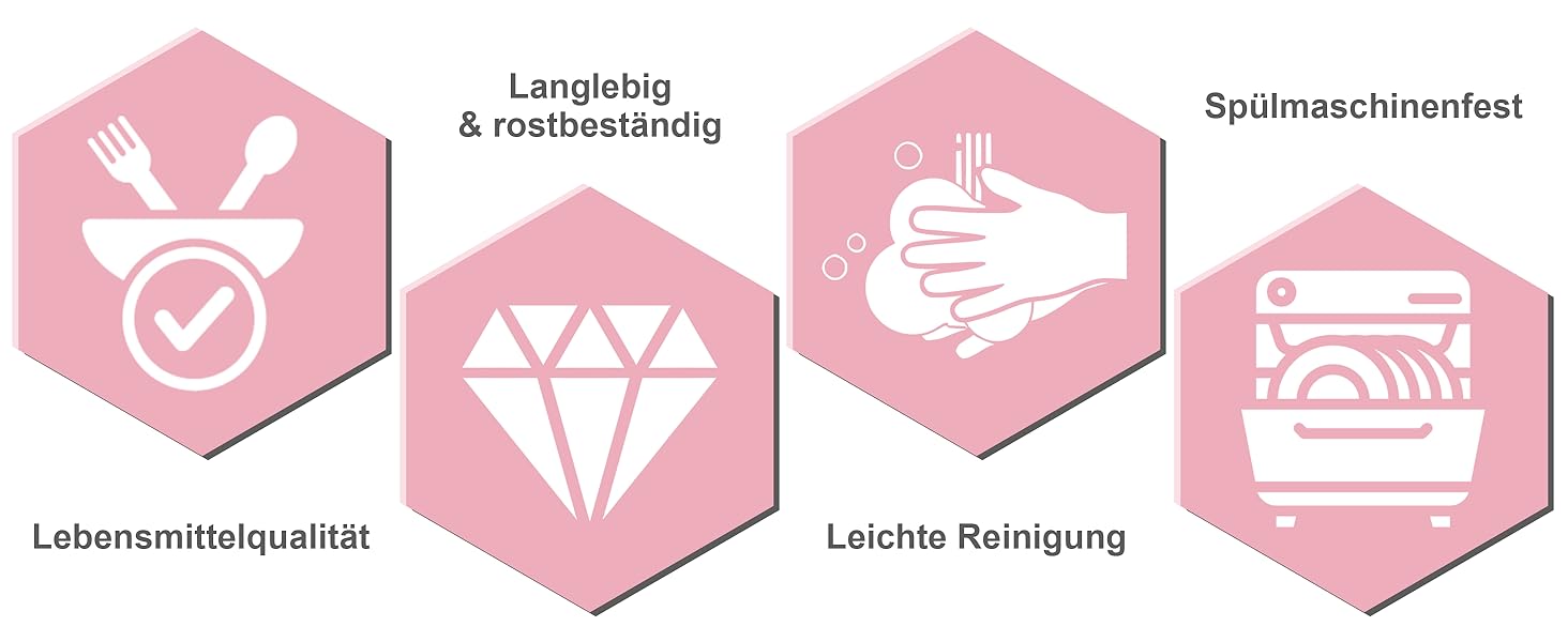 Набір кухонних аксесуарів Homikit 16 шт. з тримачем, кухонне приладдя, термостійкий посуд, кухонне начиння, придатний для миття в посудомийній машині (рожевий)