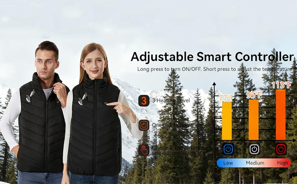 Обогрівальна жилетка для чоловіків та жінок, USB, 9 зон нагріву, жилетка з підігрівом для активного відпочинку, туризму та катання на лижах (без Powerbank), E#schwarz XXL