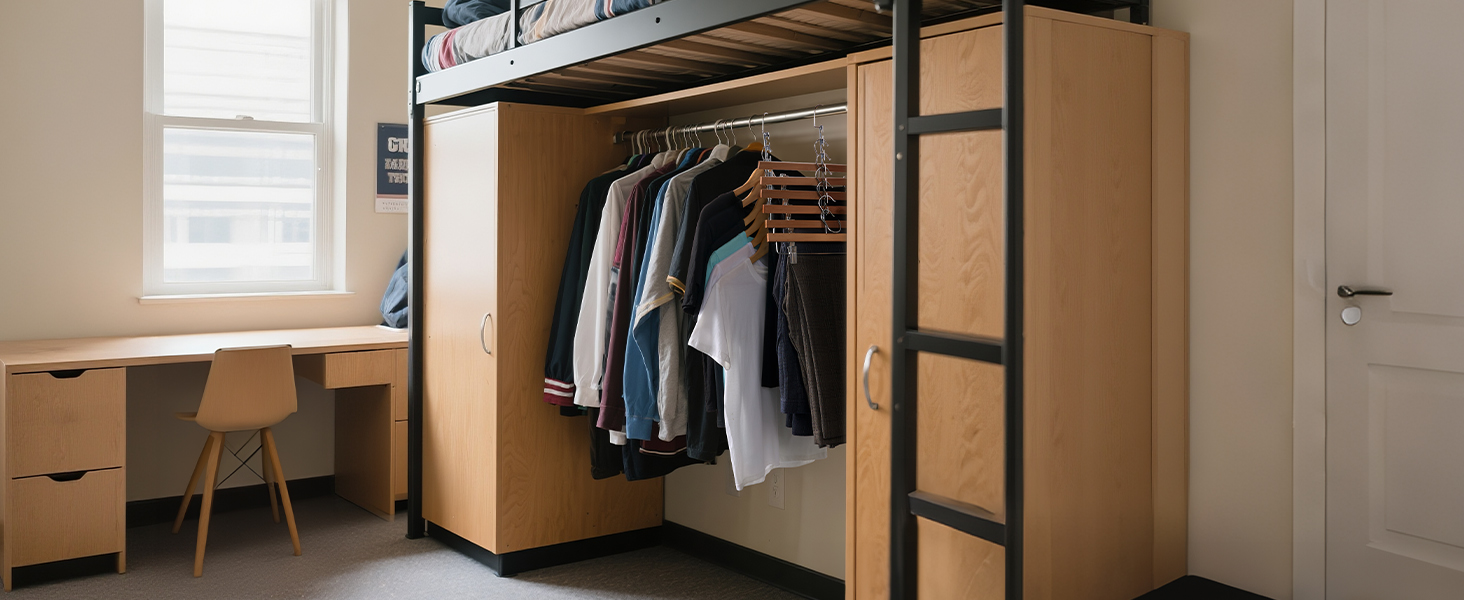 Набір з 4 металевих вішалок HOUSE DAY: економія місця, неслизьке покриття, для шафи, організація простору, ідеально як подарунок