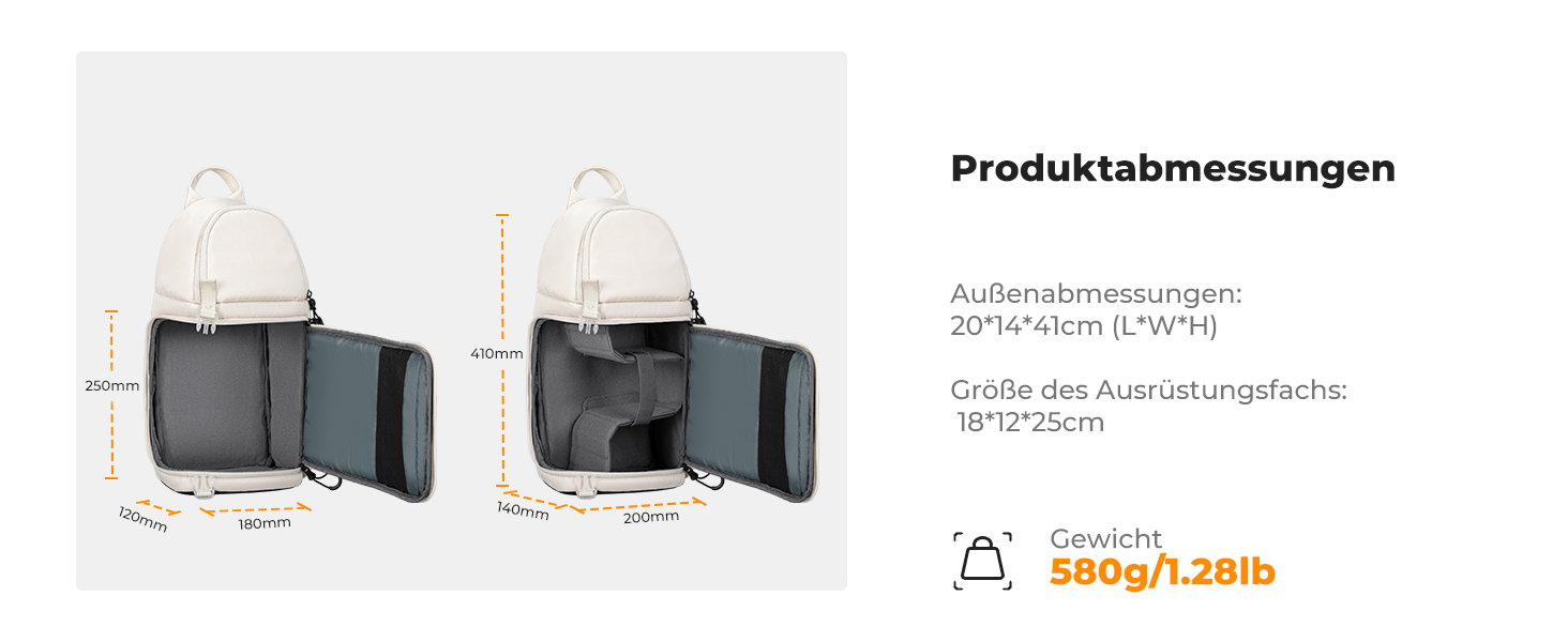 Сумка для камери K&F Concept, водонепроникна, фотосумка для подорожей, фоторюкзак для фотографів, зелений (білий)