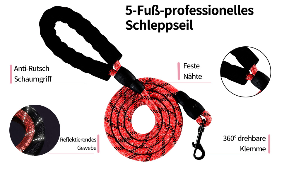 Нашийник для собак середніх порід NESTROAD, розмір M, червоний. Анти-тягнучий нашийник, обхват шиї 33-43 см, обхват грудей 43-64 см. Безпечний нашийник для собак з підкладкою