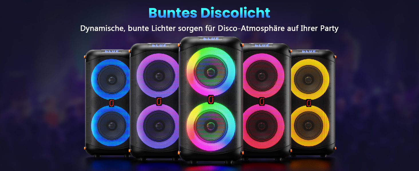 Караоке машина портативна Bluetooth з 2 мікрофонами для дорослих, караоке бокс PA-система з диско-світлом для вечірок, підтримує TF/USB, FM, AUX, T27