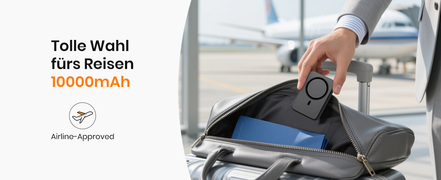 Power Bank A ADDTOP 10000mAh з бездротовою зарядкою та PD 20W - чорний