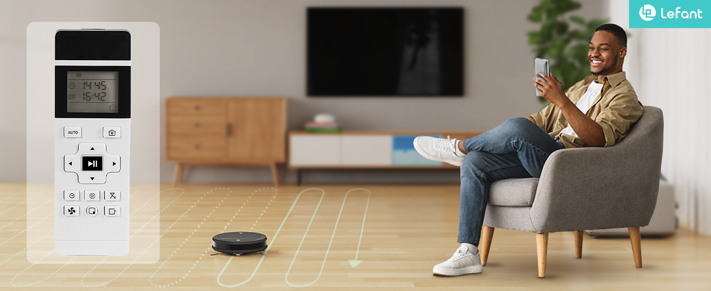 Робот-пилосос LEFANT M2Plus з функцією миття, 6000Pa, LiDAR-навігація, самоочищення, для тварин, білий (M210RC)