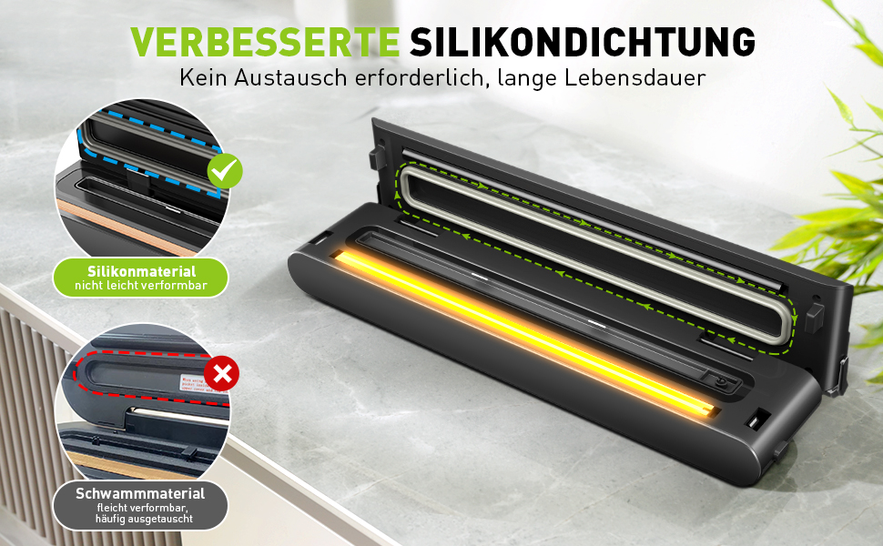 iLAFFUS Бездротовий вакуумний упаковник, портативний, акумуляторний, для приготування су-від з нарізкою, запаювач фольги для сухих та вологих продуктів, в комплекті 5 вакуумних пакетів та шланг