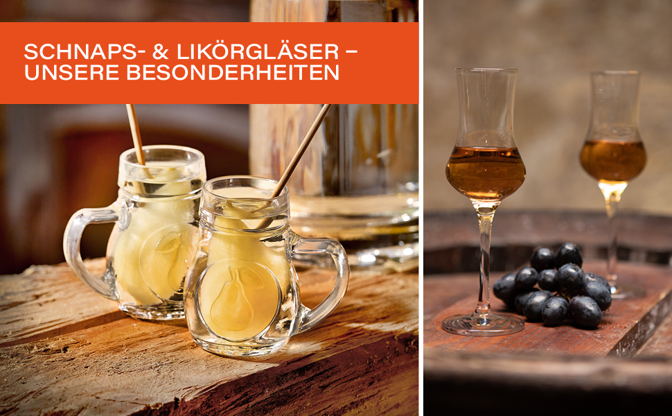 Набір келихів Stölzle Lausitz Grappa 6 шт, 90 мл для бренді, лікеру, граппи. Келихи зі ніжкою, преміум-якість, можна мити в посудомийній машині
