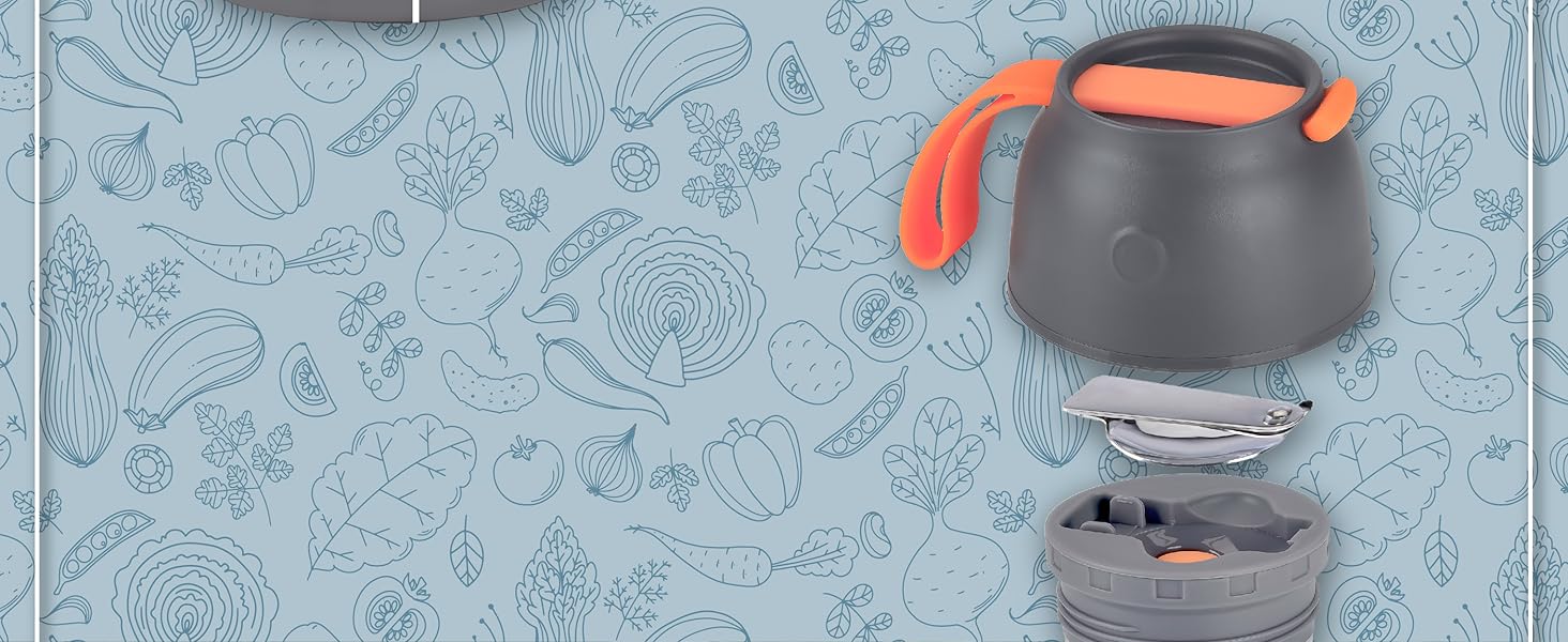 Ланч-бокс Dimono® з нержавіючої сталі (500 мл) - контейнер для їжі на виніс