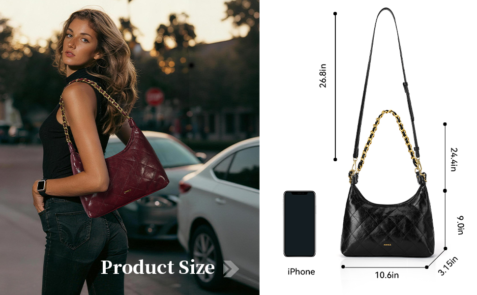 Сумка жіноча через плече крос-боді з PU шкіри, міні Hobo Bag ретро, коричнева - для побачень, вечірок, прогулянок