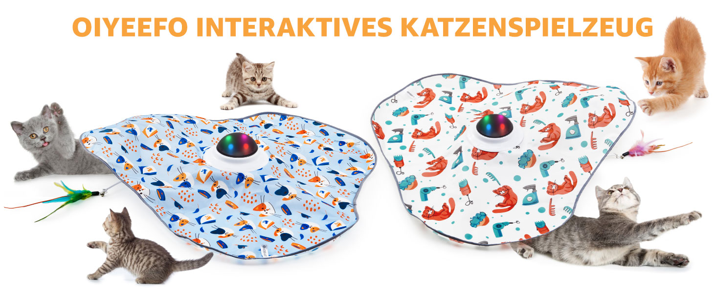 Interactive Cat Toy: 2-in-1 Hide-and-Seek Feathers Electric Cat Toy with Gong - Rechargeable Intelligence Toy for Active House Cats, Suitable for Cats of All Ages