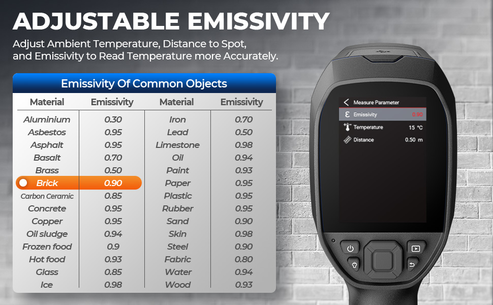 TOPDON TC004 Міні тепловізор, 240x240 IR-роздільна здатність, ручний тепловізійний прилад, 15 годин роботи від акумулятора, частота оновлення 25 Гц, діапазон температур -20℃ до 450℃, високий/низький температурний тригер (чорний)