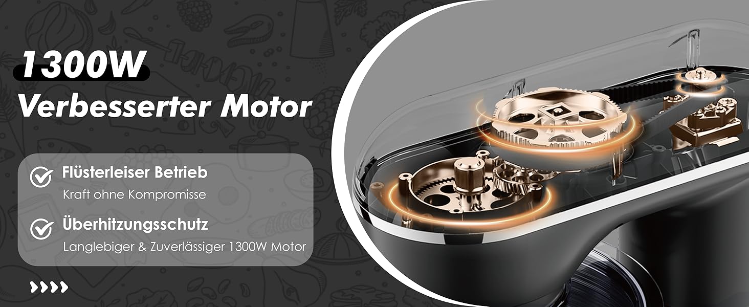 Кухонна машина Kitchen in the box: 6 л, 1300 Вт, темний зелений/чорний, з набором насадок