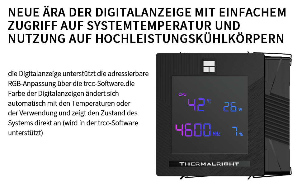 Кулер для процесора Thermalright Phantom Spirit 120 Digital SNOW, 7 теплових трубок, 2 вентилятори 120мм PWM, цифровий дисплей, білий, для AM4/AM5/LGA1700/1851/1200