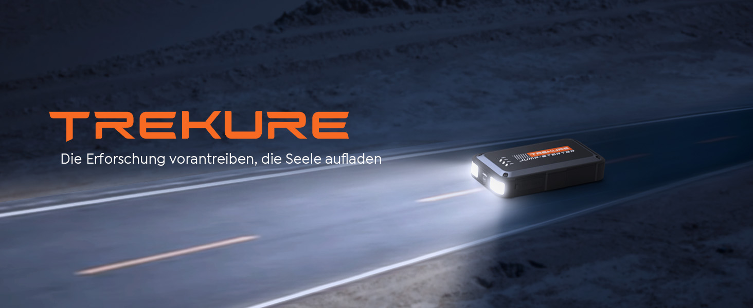 Powerbank Starthilfe TREKURE 4000A для автомобіля: 9.0L бензин/8.5L дизель, LED ліхтарик