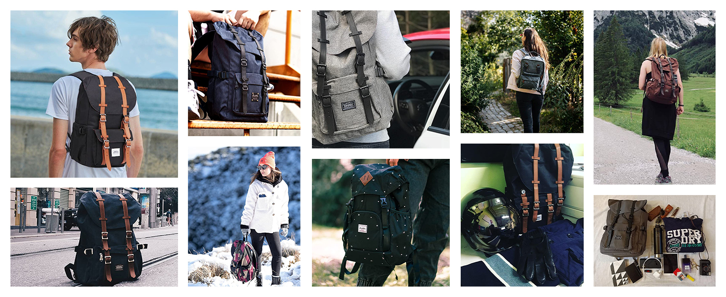 Жіночий рюкзак Kaukoo для студентів, ноутбука, подорожей. Сірий, універсальний розмір