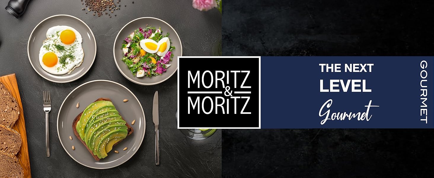 Набір кавових чашок Moritz & Moritz CAVO, 6 шт. (500 мл), кераміка, стильний дизайн з ручкою, для кави, чаю, капучино