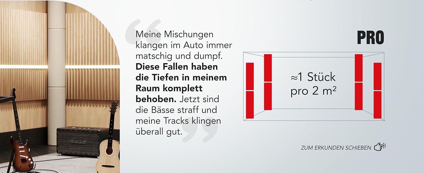 Бас-пастка Addictive Sound Bassfalle Rund Standard для студії, акустична панель зі спеціалізованої вовни (80-210 Гц), Apple, 98 см, Made in EU