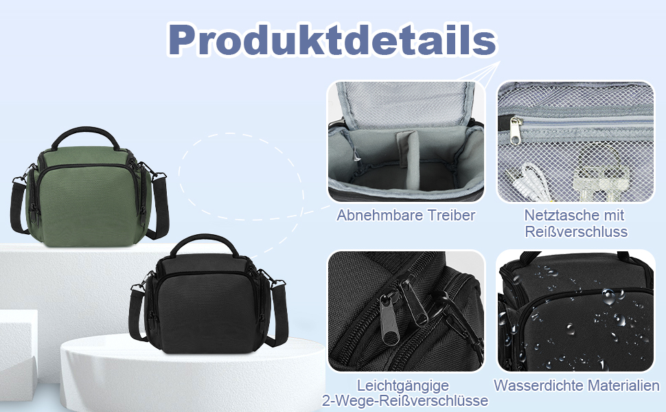 Чохол для камери Ainiv: DSLR/SLR, Canon, Nikon, Sony, водонепроникний, зелений