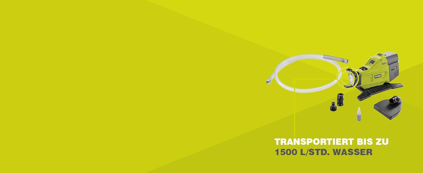 Повітродувка акумуляторна RYOBI 18V ONE+ R18TB-0, 2,9 м³/хв, 200 км/год, без акумулятора та зарядного пристрою