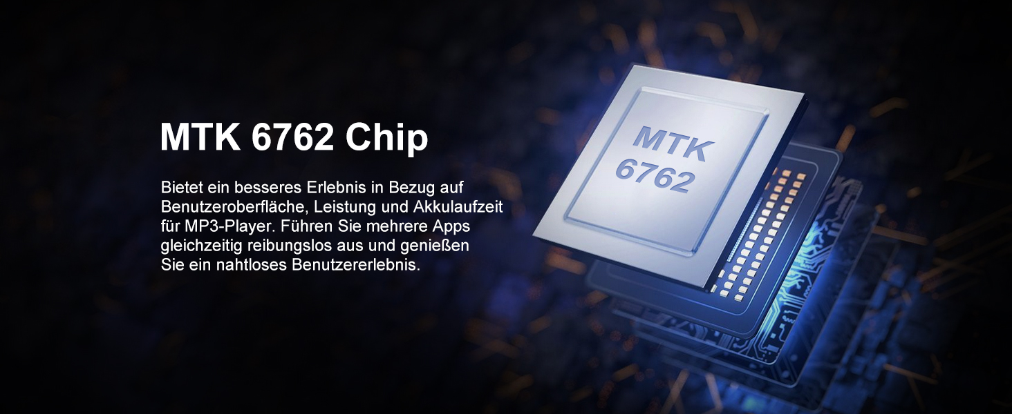 MP3 плеєр 32GB з Bluetooth 5.3, HiFi звук, для дітей, чорний (M9) - портативний музичний плеєр з еквалайзером, FM-радіо, підтримкою TF-карти до 128GB та навушниками