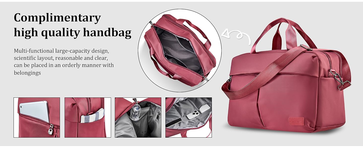 Набір валіз Joyway 4шт з жорстким корпусом та TSA-замком, розширюваний, чорний (червоний), комплект валіз