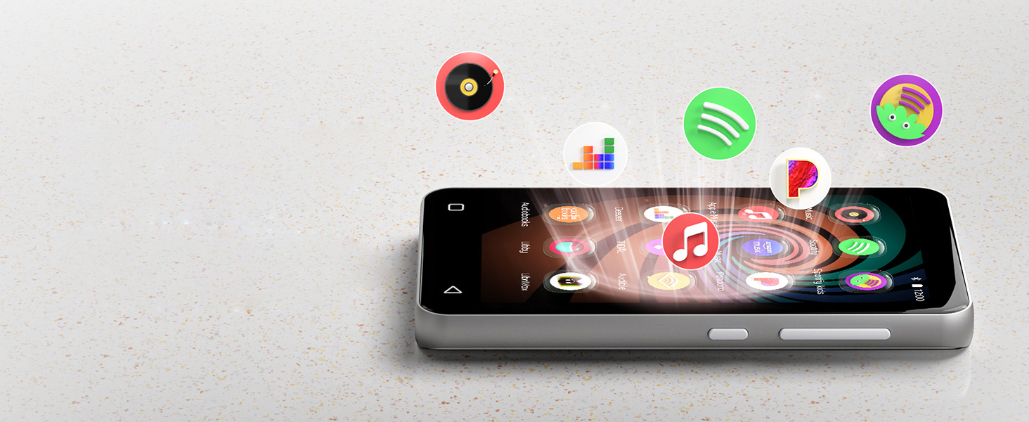 MP3 плеєр з Bluetooth та WiFi Inioasis для дітей: Android MP4 плеєр з підтримкою Spotify, Amazon Music, Audible, 4