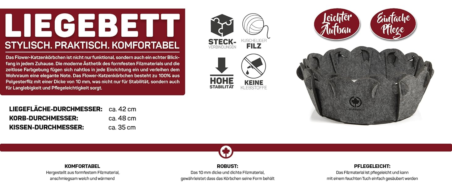 Кігтеточка-корзина для котів, кругла, сіра, Ø 42 см, з подушкою, CanadianCat