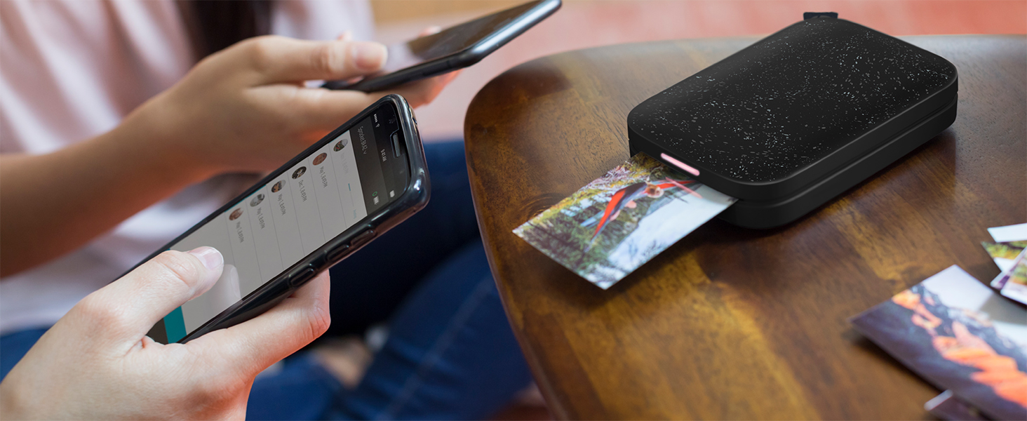 HP Sprocket: Портативний принтер для миттєвого друку фото, 5.1 x 7.6 см, білий. Стартовий набір