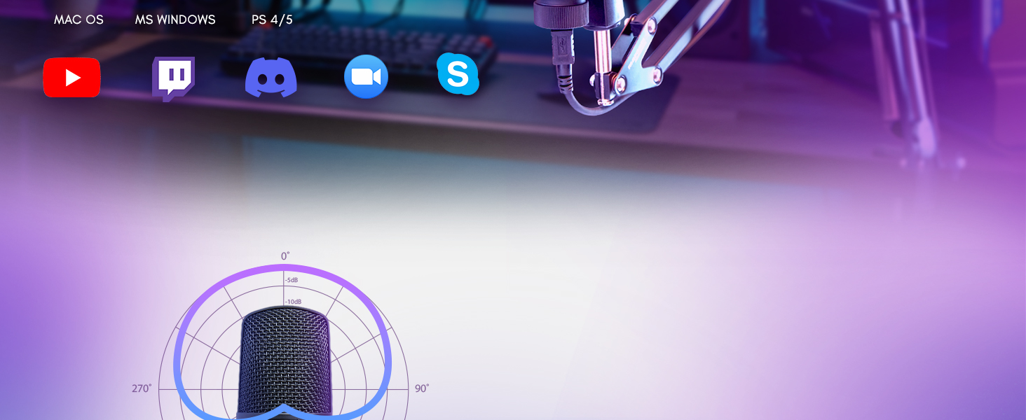 Мarantz Professional MPM-1000U - USB Конденсаторний мікрофон з великою мембраною та нирковою характеристикою для подкастів, студії, геймінгу. Комплект Pod Pack 1