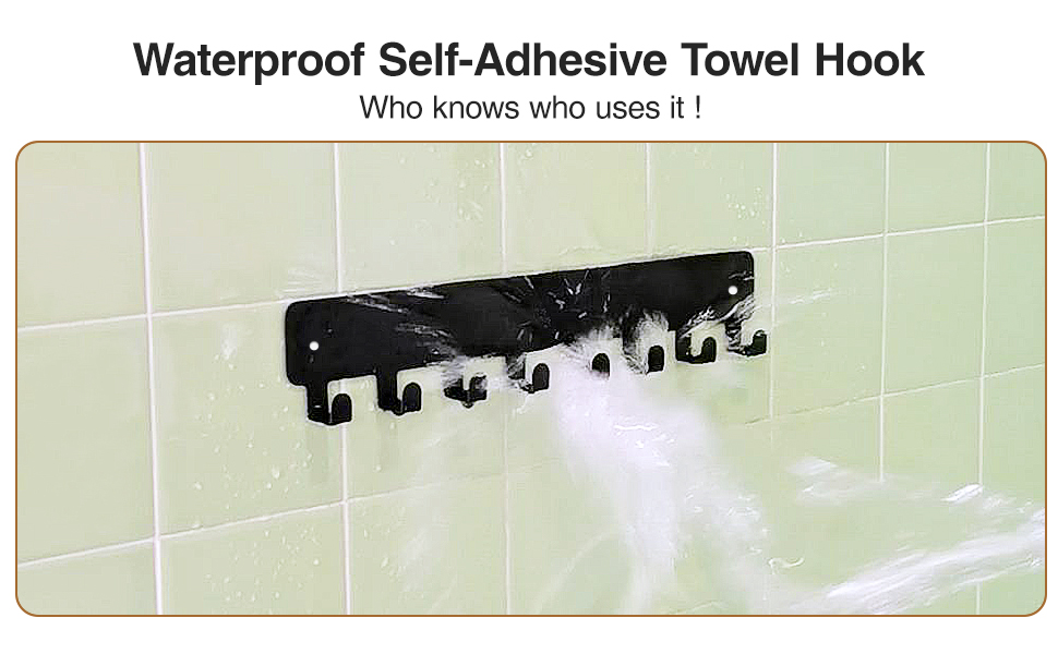 Ключниця Pickpiff з 8 гачками, чорна, для ключів, настінна організація