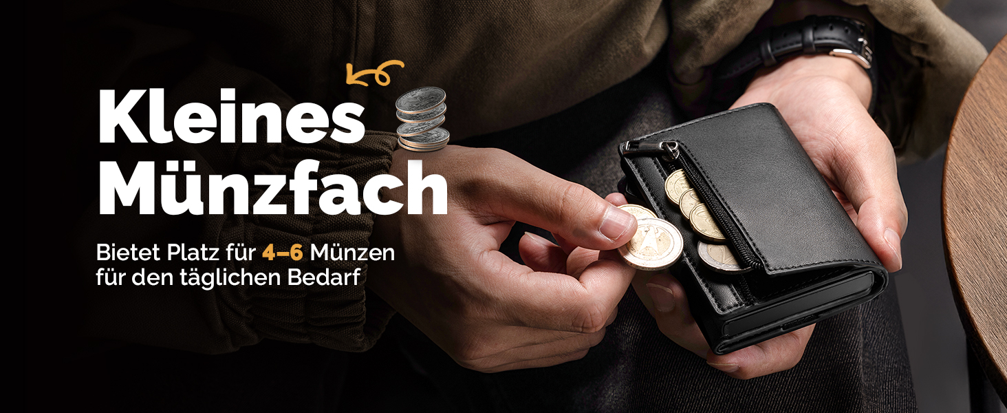 Чоловічий тонкий гаманець Portmonee з захистом RFID, Smart гаманець для карток та грошей, компактний Air Tag гаманець для 12 карт та 2 посвідчення, гаманець з висувним механізмом та відділенням для монет, A002 - Чорний карбон