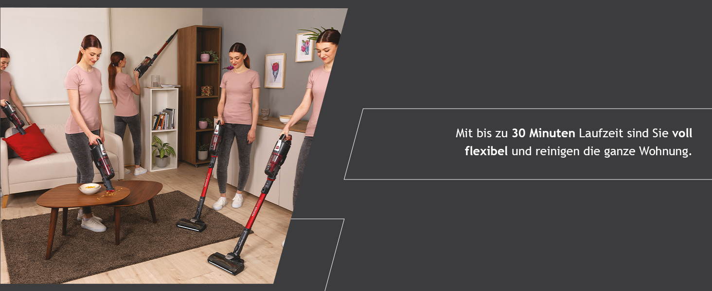 Бездротовий пилосос Hoover H-Free 500 HF522STH: акумуляторний, без мішка, LED, паркування, до 30 хв роботи