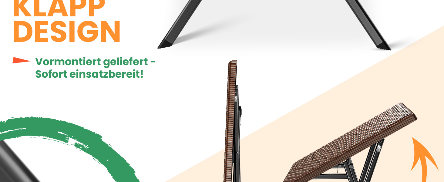 КЕССЕР® Балконний столик розкладний | Стійкий до погодних умов/УФ-стійкий | Балконні меблі з покриттям зі сталі та ротангу | Садовий стіл для вулиці | Меблі для саду з 6 фетровими підставками | Бістро-стіл витримує до 100 кг | Ротанг, білий