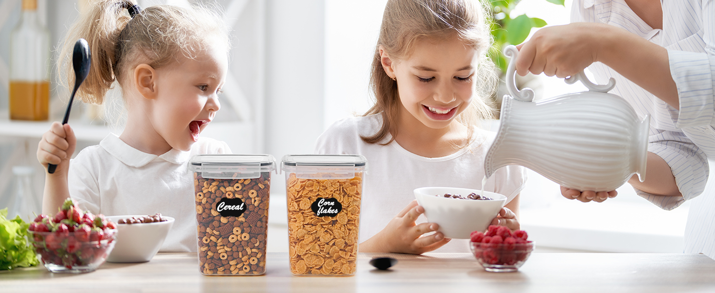 Набір контейнерів для зберігання Vtopmart з кришкою, 24 шт. - BPA-free, для борошна, цукру, круп. З ручкою та етикетками