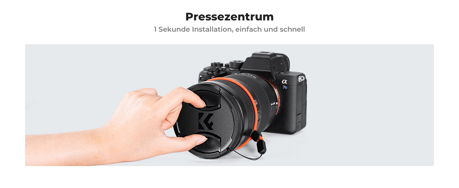 Фільтр ND K&F Concept K-Serie 52mm, змінний (ND2-400, 1-9 ступенів затемнення) з кришкою об'єктива