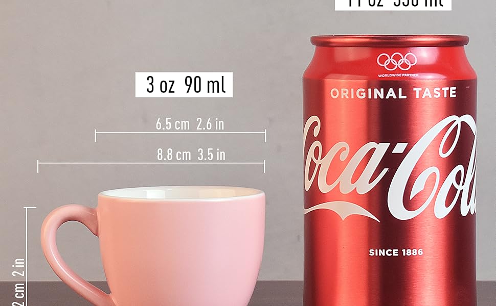 Еспресо-чашка HomEdge Mini Pro, 90 мл, 85 г - ідеальна для еспресо, чаю та апельсинових напоїв