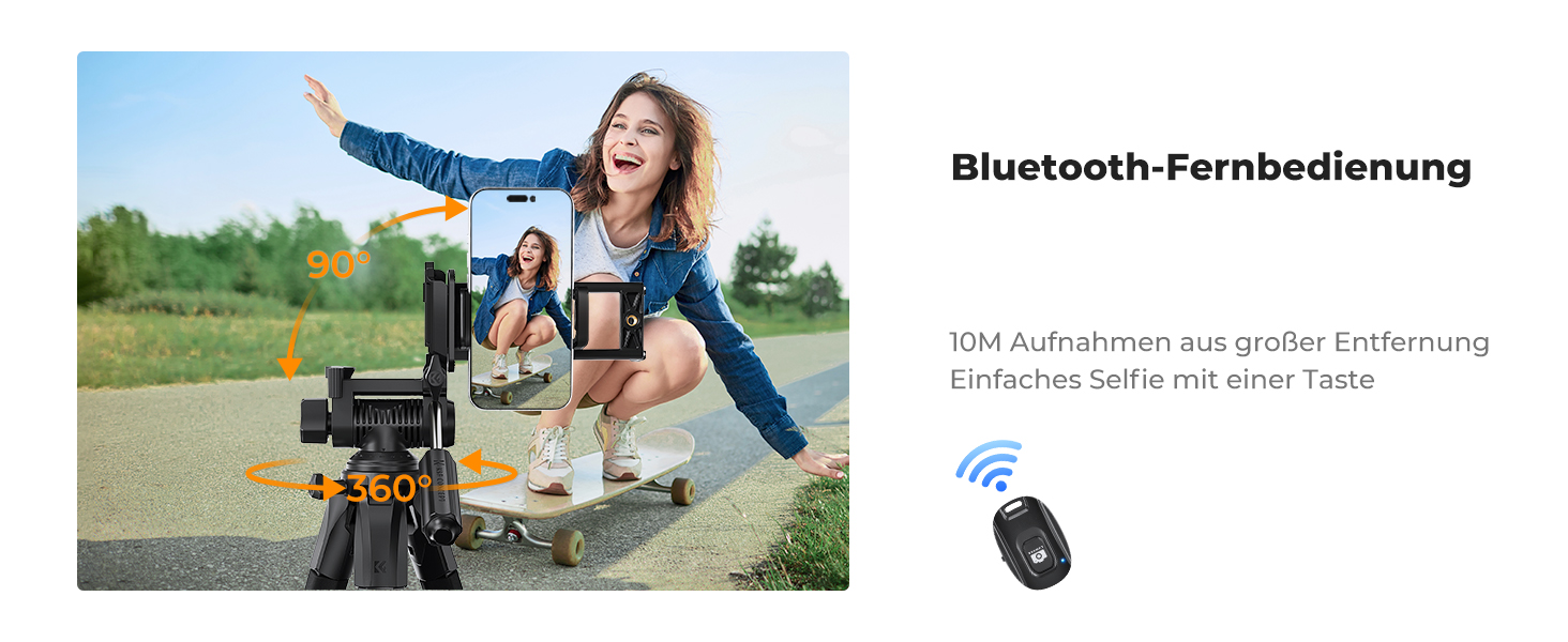 Штатив K&F Concept S255A3+BV01: Легкий штатив з сумкою, 190 см, для камери/DSLR, смартфона, Canon, Nikon, Sony