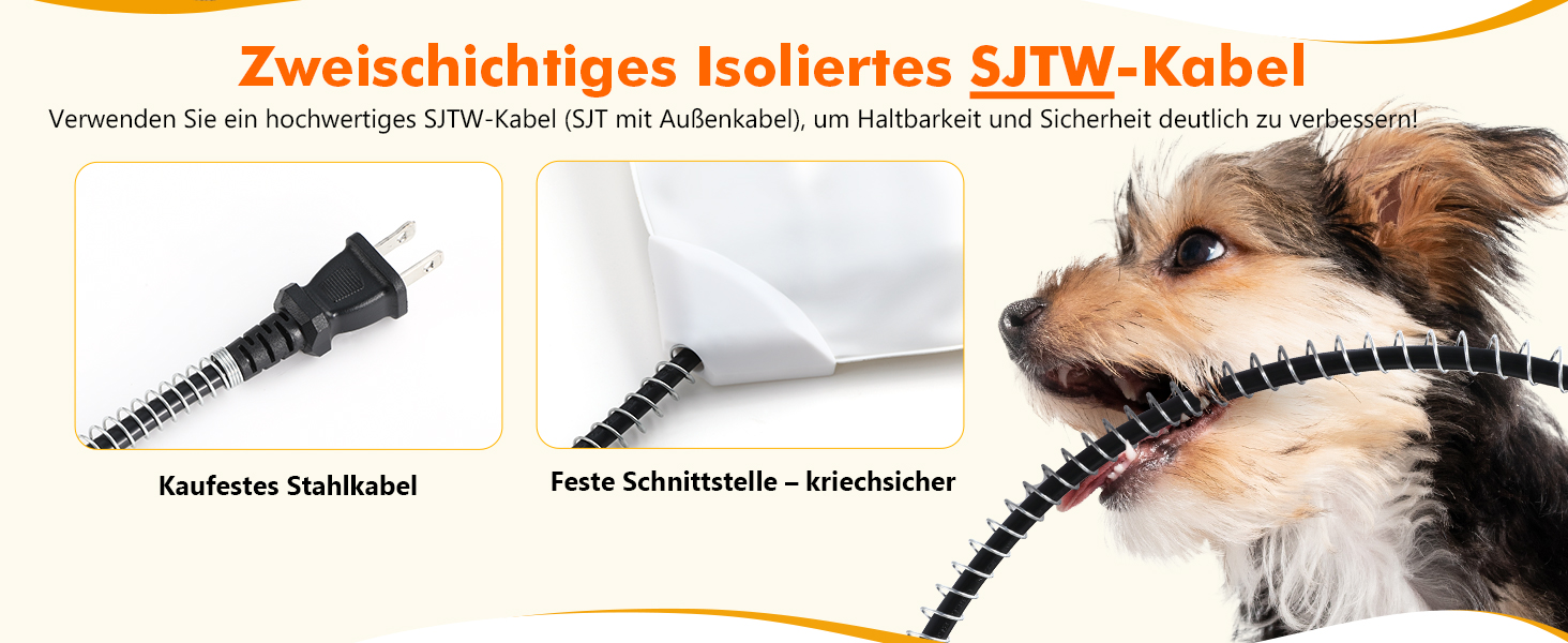 Електричний килимок для домашніх тварин Pecute - зі стабільною температурою, 40x50 см
