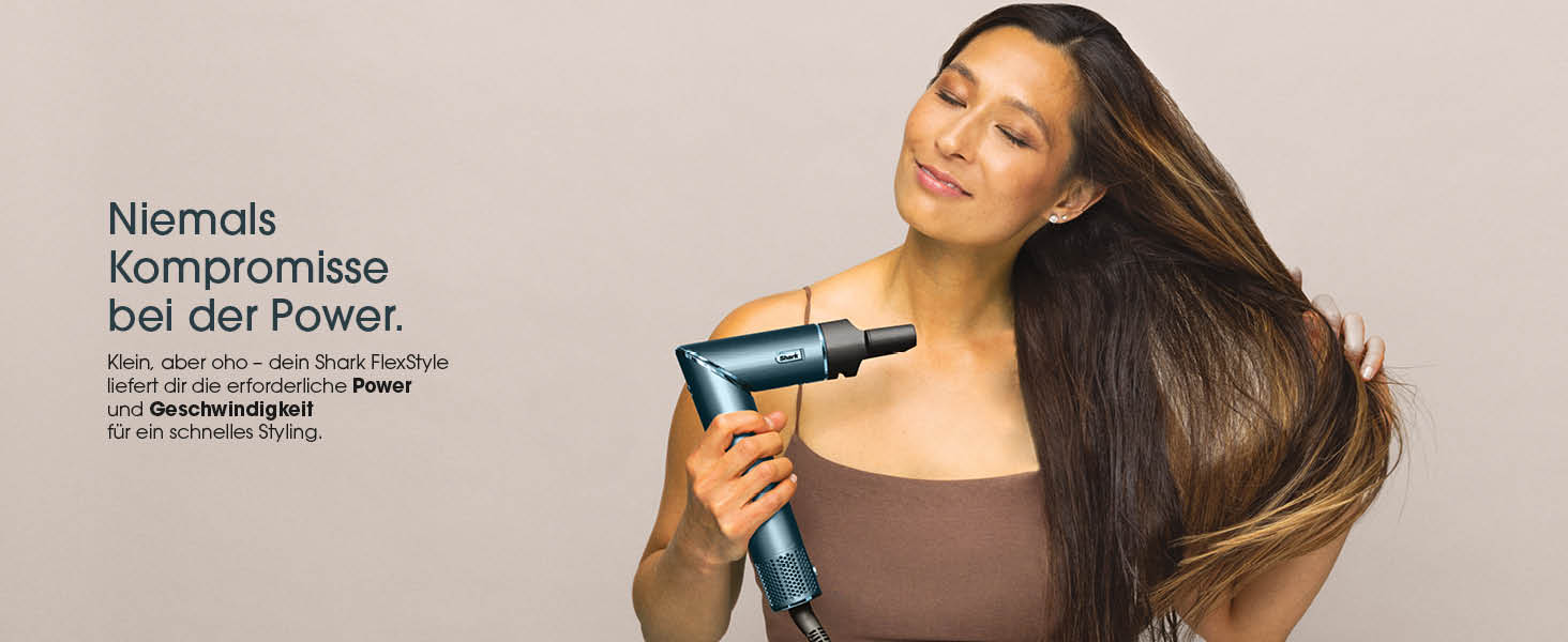 Фен Shark FlexStyle Multi 5 в 1 з насадками для локонів, щітками та концентратором – без пошкодження волосся, універсальне укладання, для всіх типів волосся (Teal)