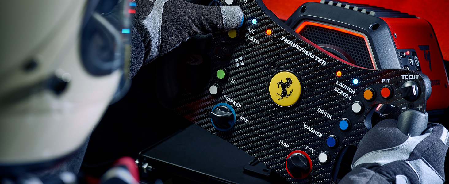 Кермо Thrustmaster Ferrari 488 GT3 - офіційно ліцензоване, для PC, PS5, PS4, Xbox Series X|S, Xbox One