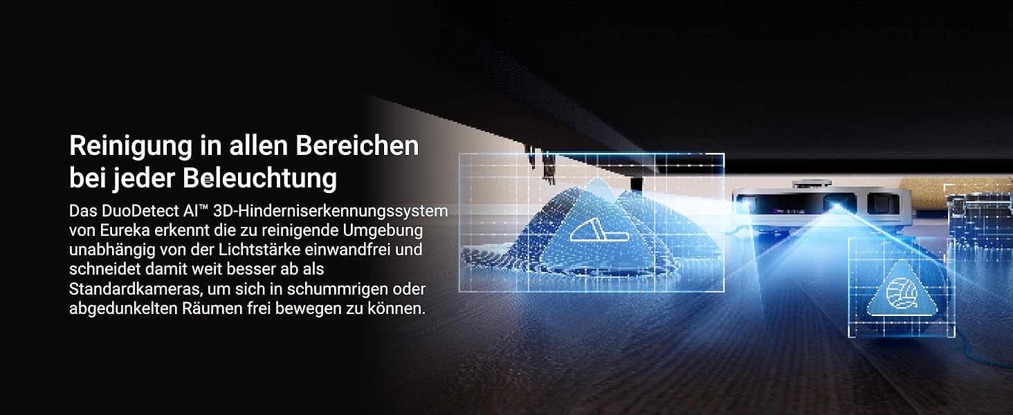 Робот-пилосос Eureka J12 Ultra з функцією миття, самостійне порожнення, прання та сушка, потужність 5000Pa, обертова функція миття, Dual-LiDAR навігація, 3D уникнення перешкод