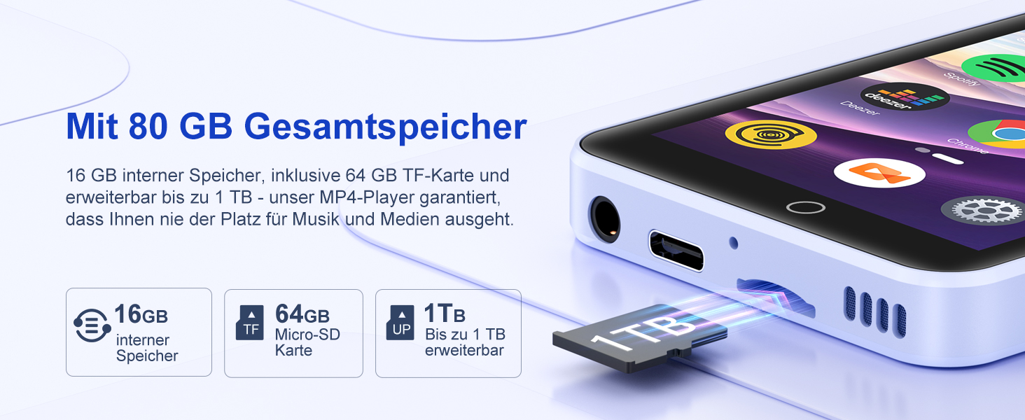 MP3 плеєр Bluetooth WiFi 4.02