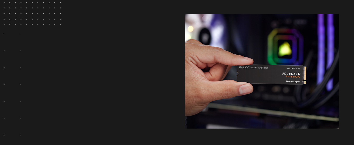 SSD накопичувач WD_BLACK SN850X 4TB PCIe Gen4 з радіатором | NVMe, 7300 МБ/с, 6300 МБ/с