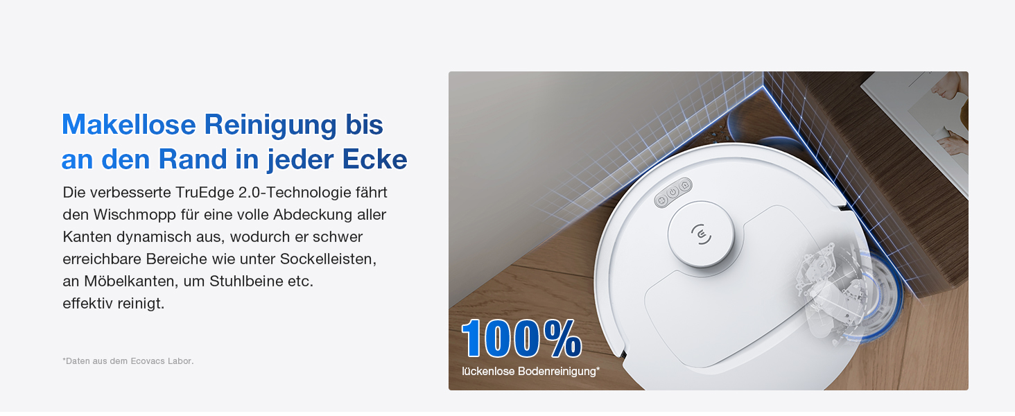 Робот-пилосос ECOVACS DEEBOT T30S PRO з функцією миття, 11000 Па, технологія ZeroTangle, миття гарячою водою 70°C, TruEdge™ для миття країв, акумулятор 6400mAh, AI-уникнення перешкод (T30C OMNI Gen2 W)