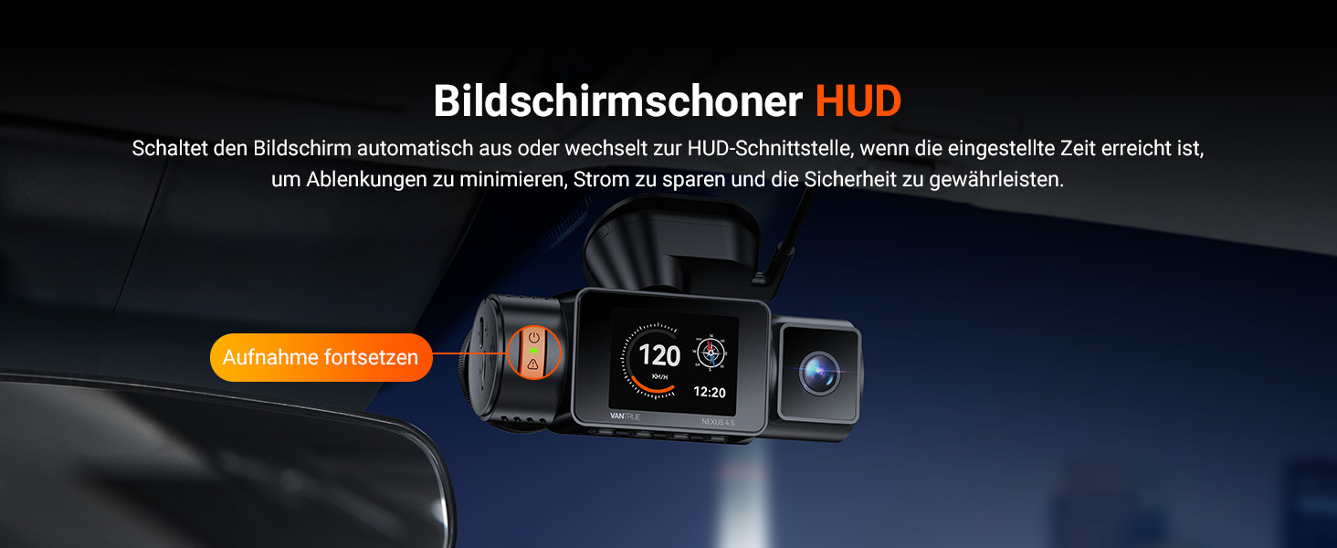 Автомобільний відеореєстратор VANTRUE N4S 3-канальний (2.7K+2.5K+1440P), STARVIS 2 HDR, нічна зйомка, 5GHz Wi-Fi, GPS, 24г паркування, G-сенсор, підтримка 1ТБ, для авто