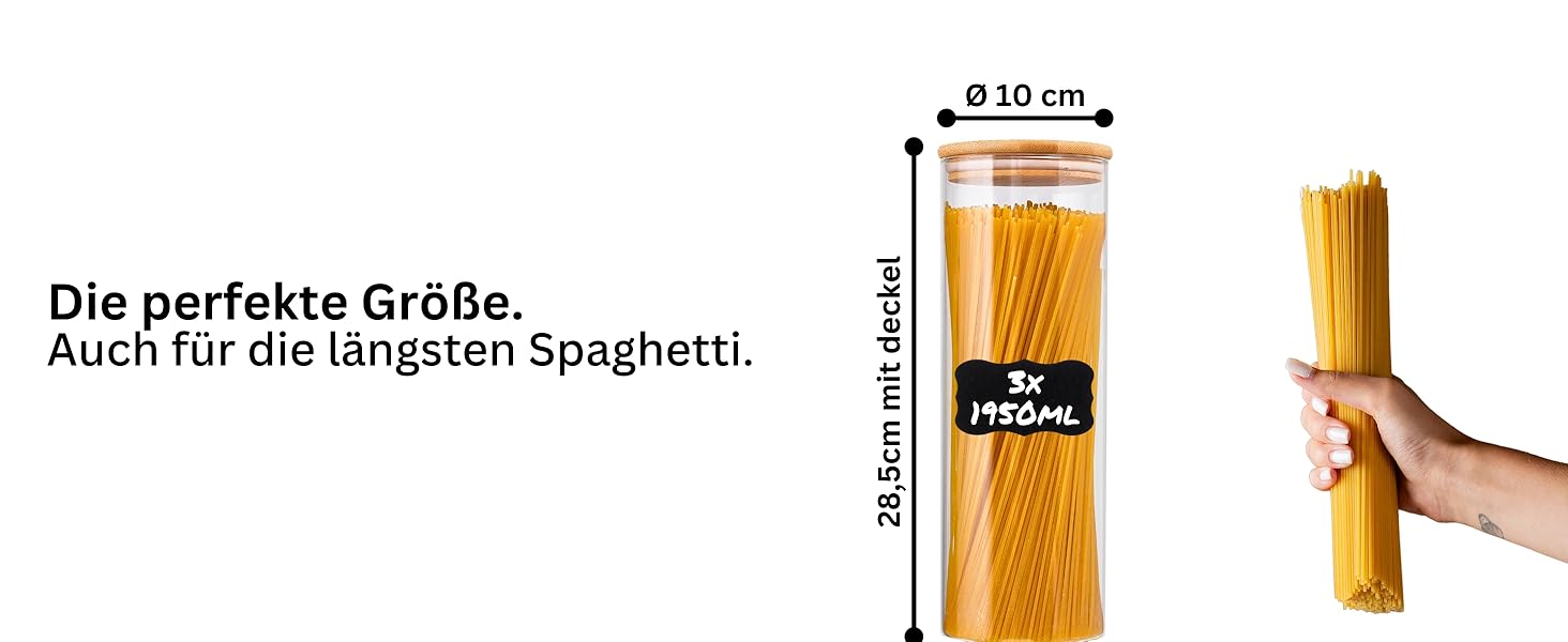 Набір контейнерів для зберігання Deco haus® 2 шт. 1.3л (з етикетками) - для кави, цукру, борошна, мюслі