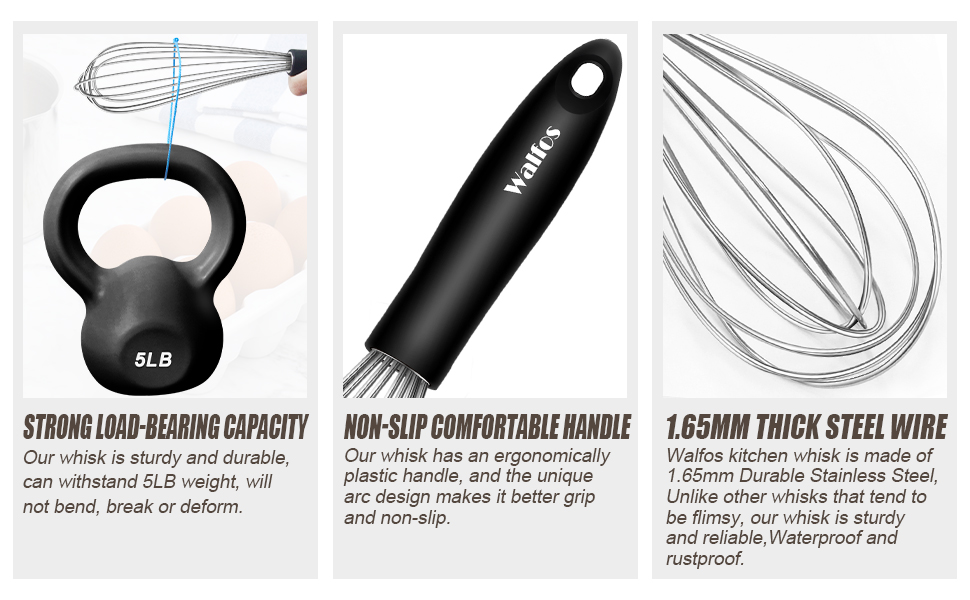 Віночок кухонний Walfos силіконовий 21 см, нержавіюча сталь - для збивання, перемішування, термостійкий, антипригарний