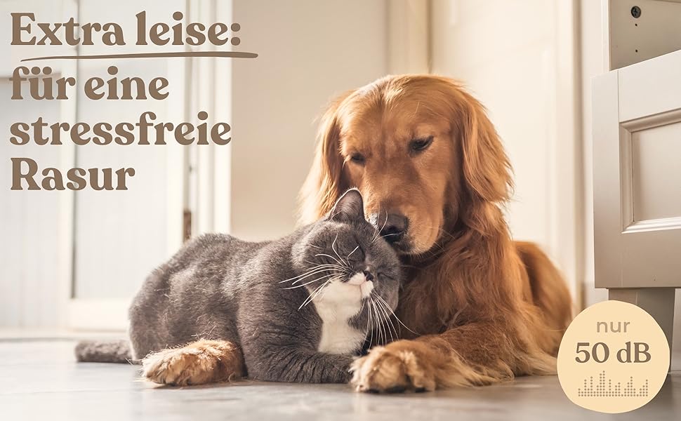 Триммер для собак та котів Profi: тиха машинка для стрижки лап, вух та шерсті. Потужний акумулятор, USB-C зарядка